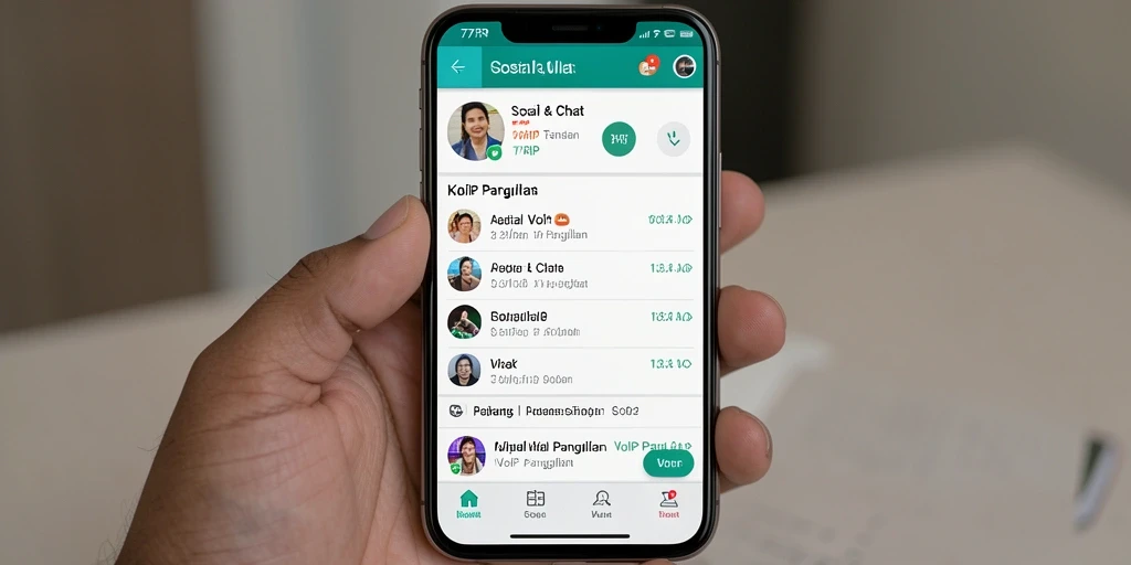 Antarmuka 77RP dengan fitur VoIP Panggilan yang menarik.