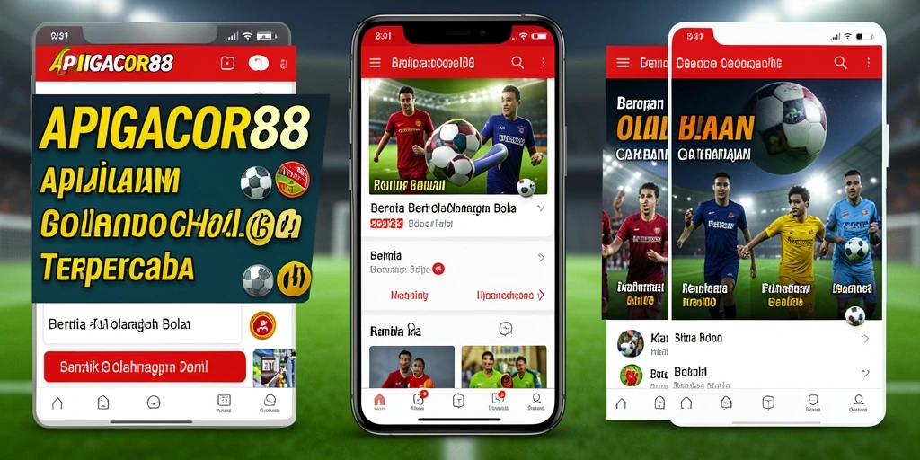 Antarmuka APIGACOR88 dengan berita olahraga bola terbaru.