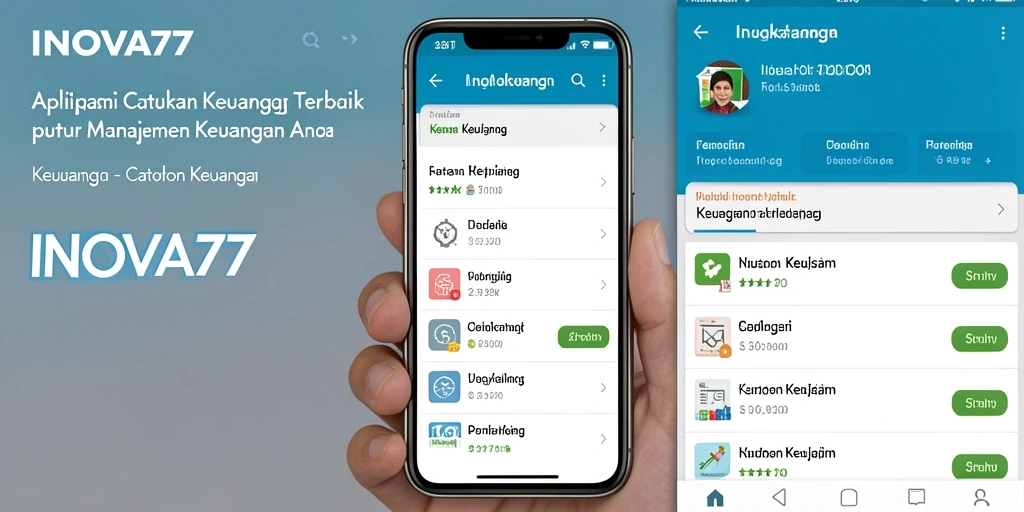 Antarmuka pengguna INOVA77 yang sederhana dan intuitif.