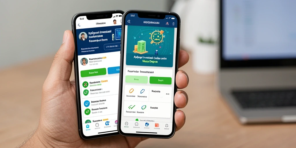 Antarmuka KAGANDAN yang menarik dan informatif untuk investasi.