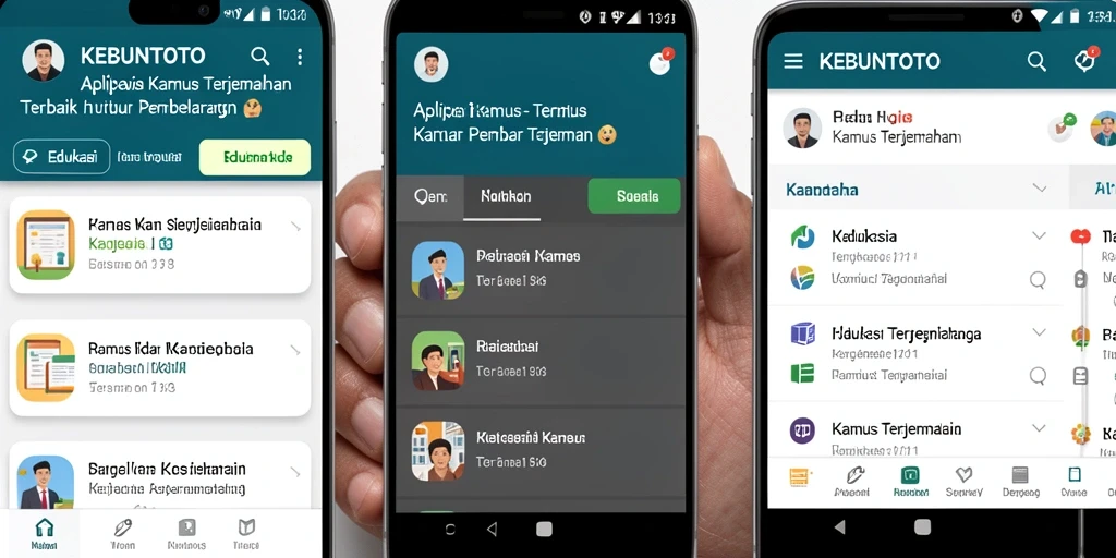 Antarmuka KEBUNTOTO yang user-friendly untuk terjemahan cepat.