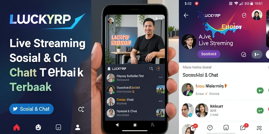 Antarmuka pengguna LUCKYRP yang intuitif dan menarik.