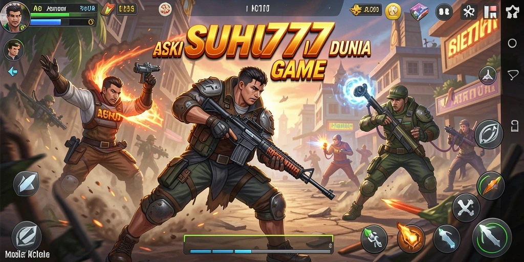 Tampilan antarmuka SUHU777 dengan aksi seru dan grafis menawan.