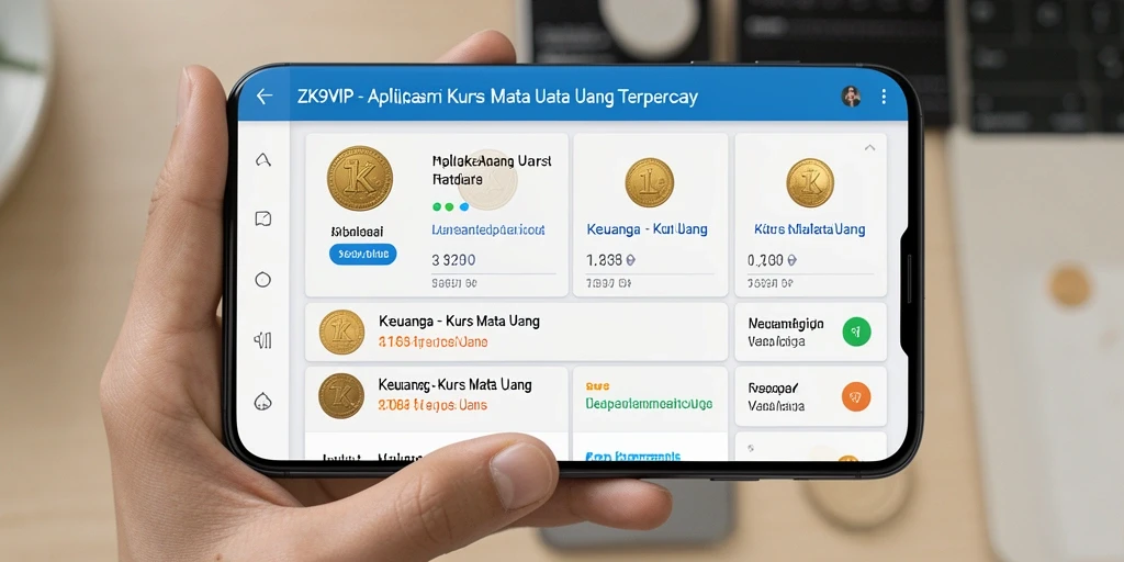 Tampilan antarmuka ZK9VIP yang sederhana dan informatif.