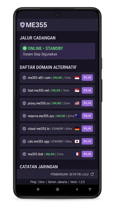 Tampilan link alternatif me355